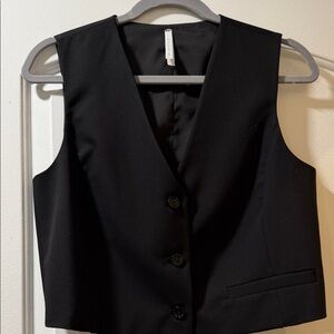 Imperial Italy Black Button-Up Vest